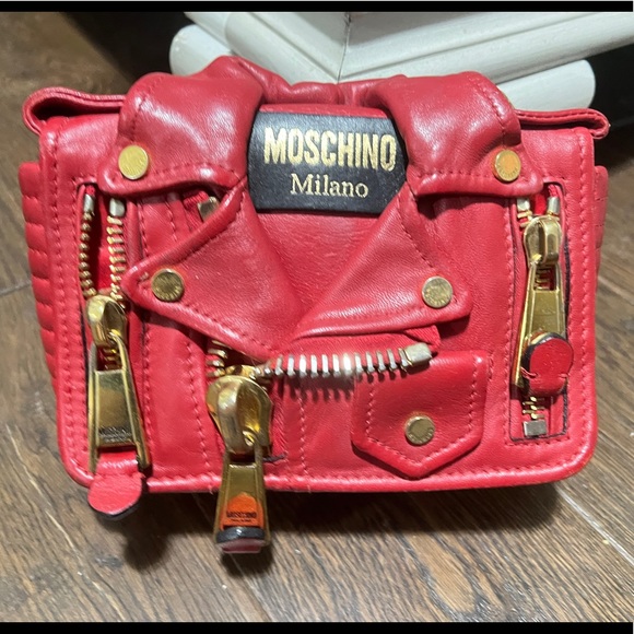 Moschino Biker Bag Red - Picture 2 of 3